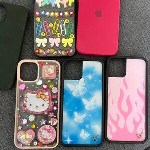 Cute iPhone12 case includes wildflower and handmade brand😈👾👄